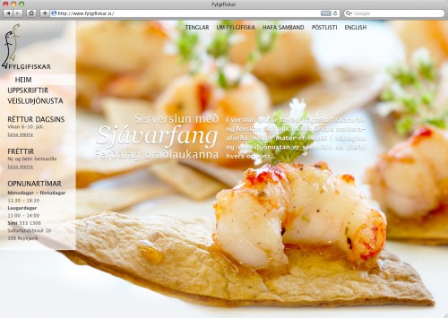 Fylgifiskar front page design